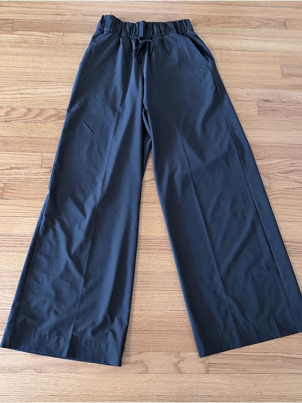 all in motion Black Wide Leg Athletic Pants with Drawstring Waist - Picture 6 of 11